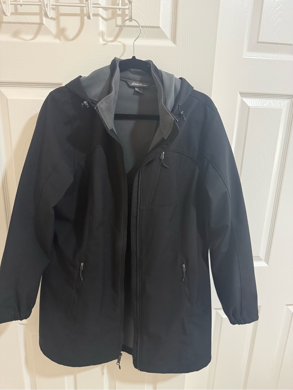 Eddie Bauer Women’s Black Hooded Softshell Jacket